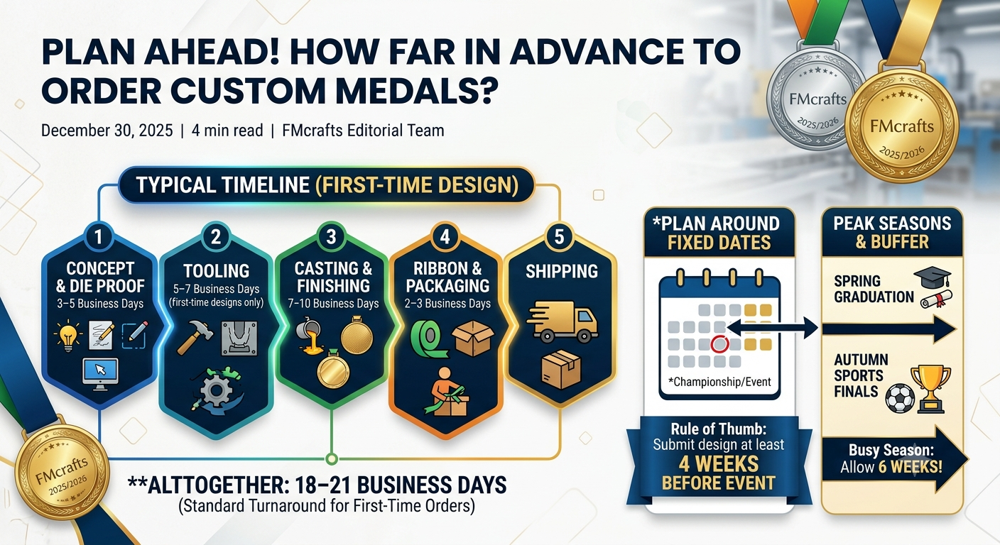 How Far in Advance to Order Medals